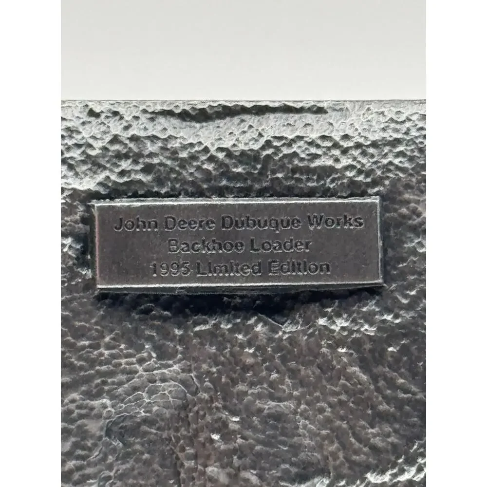 John Deere 1995 Backhoe Loader Belt Buckle Presentation Box Rectangular Western